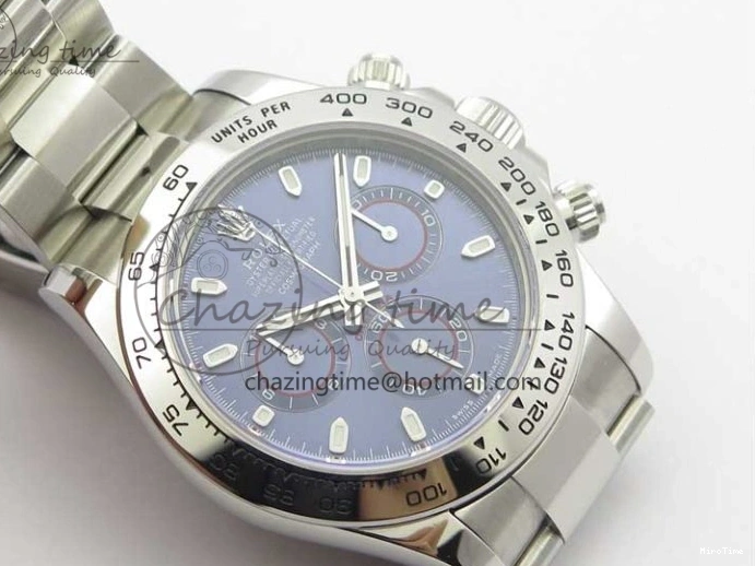 MiroTime 0328 Daytona 116509 SS Noob 1:1 Best Edition 904L SS Case and Bracelet Blue Dial SA4130 V AllSeason 3180